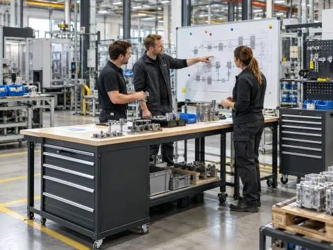 Jak dobrać meble warsztatowe do kolejnych etapów procesu produkcyjnego?