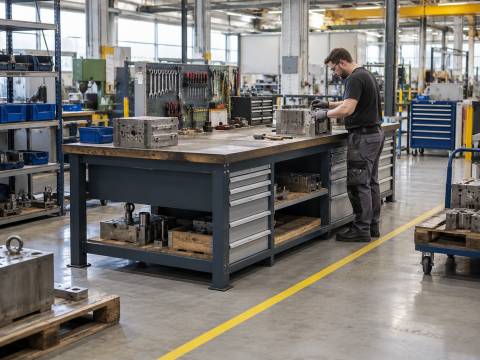 Jak meble warsztatowe mogą wspierać produkcję w systemie gniazdowym?