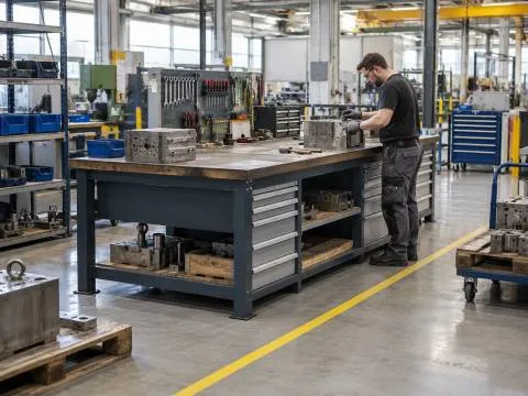 Jak meble warsztatowe mogą wspierać produkcję w systemie gniazdowym?